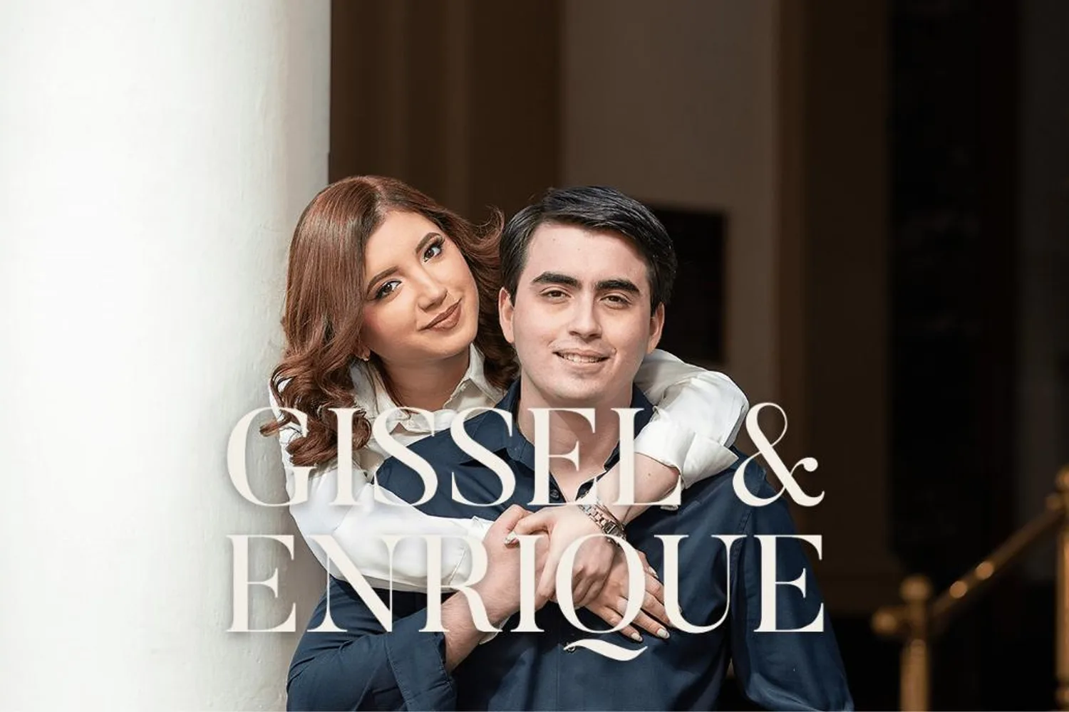 Invitación de boda de Gissel y Enrique, estilo Contemporáneo